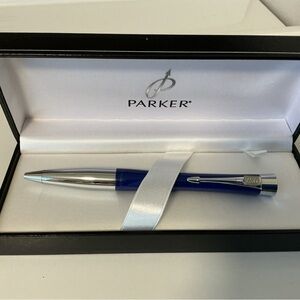 Parker Royal Blue and Silver Ballpoint Pen